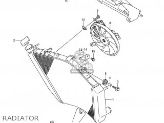 RADIATOR - GSXR750 2012 (L2) USA (E03)