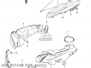AIR INTAKE PIPE (AGQ) - GSXR750 2013 (L3) USA (E03)