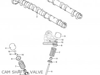 CAM SHAFT - VALVE - GSXR750 2013 (L3) USA (E03)