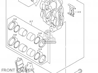 FRONT CALIPER - GSXR750 2013 (L3) USA (E03)