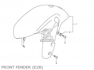 FRONT FENDER (E28) - GSXR750 2013 (L3) USA (E03)