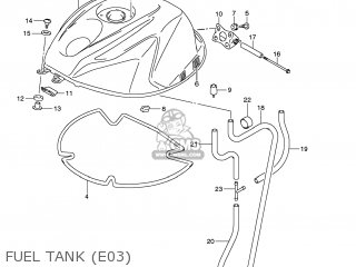 FUEL TANK (E03) - GSXR750 2013 (L3) USA (E03)