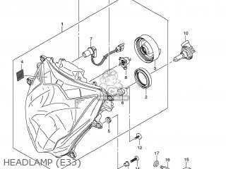 HEADLAMP (E33) - GSXR750 2013 (L3) USA (E03)