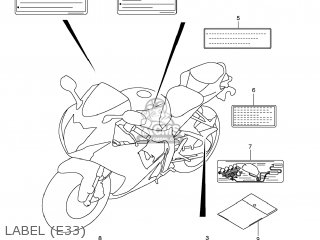 LABEL (E33) - GSXR750 2013 (L3) USA (E03)