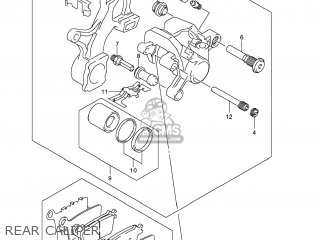 REAR CALIPER - GSXR750 2013 (L3) USA (E03)