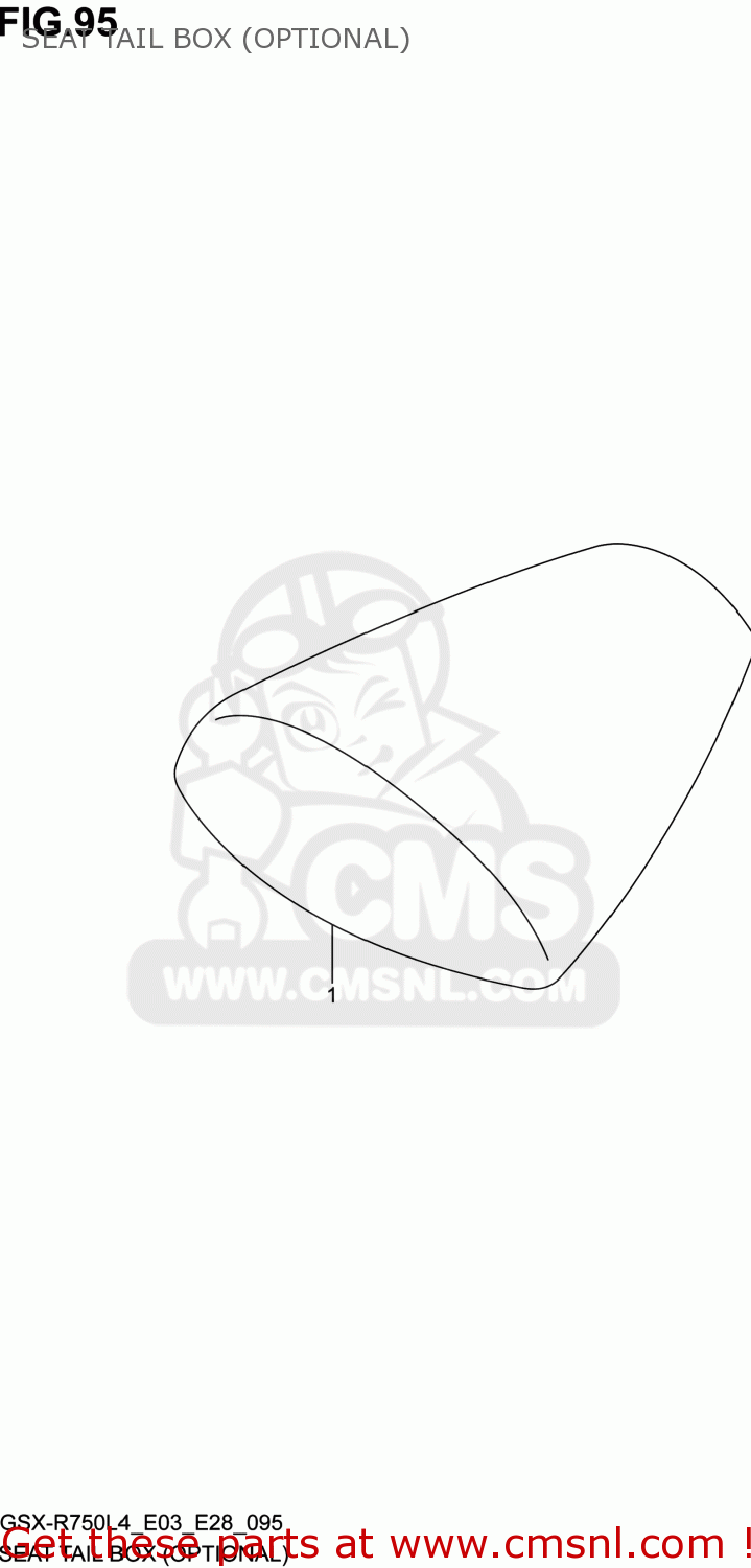 SEAT TAIL BOX (OPTIONAL) GSXR750 2014 (L4) USA (E03)