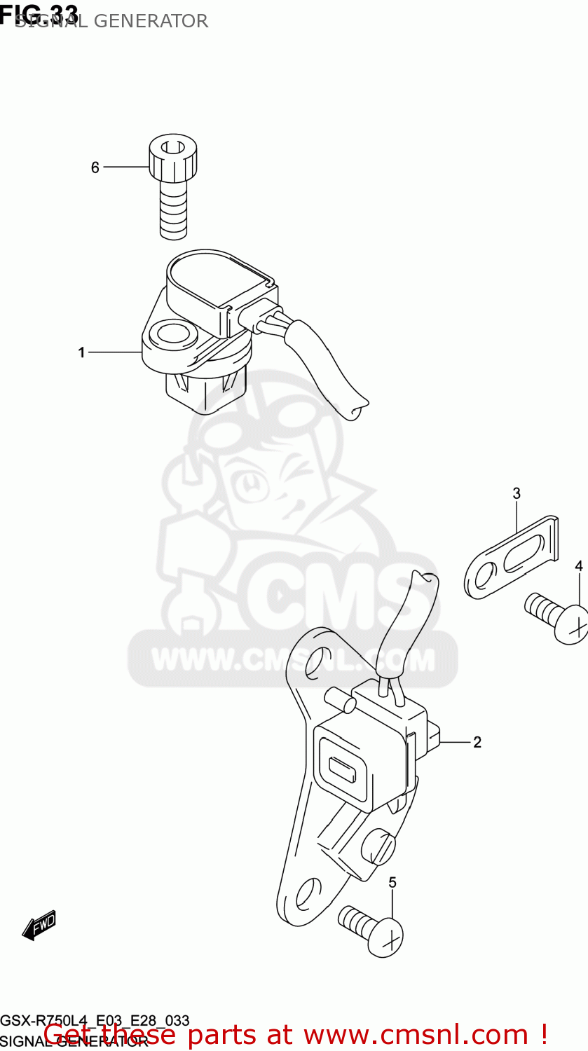 SIGNAL GENERATOR GSXR750 2014 (L4) USA (E03)