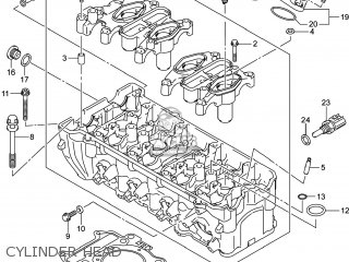 CYLINDER HEAD - GSXR750 2014 (L4) USA (E03)