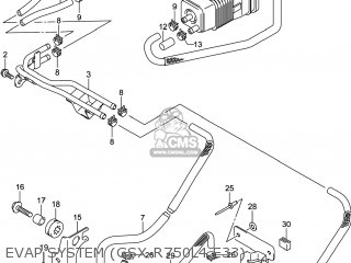 EVAP SYSTEM (GSX-R750L4 E33) - GSXR750 2014 (L4) USA (E03)