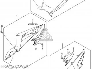 FRAME COVER - GSXR750 2014 (L4) USA (E03)