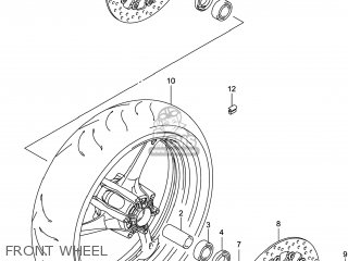 FRONT WHEEL - GSXR750 2014 (L4) USA (E03)