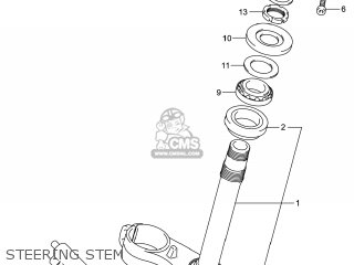 STEERING STEM - GSXR750 2014 (L4) USA (E03)