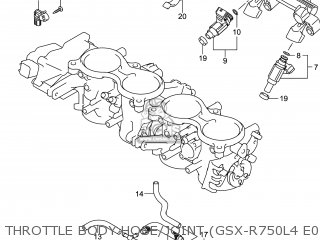 THROTTLE BODY HOSE/JOINT (GSX-R750L4 E03) - GSXR750 2014 (L4) USA (E03)