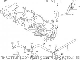 THROTTLE BODY HOSE/JOINT (GSX-R750L4 E33) - GSXR750 2014 (L4) USA (E03)
