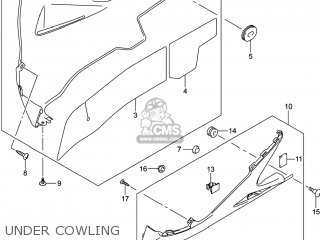 UNDER COWLING - GSXR750 2014 (L4) USA (E03)