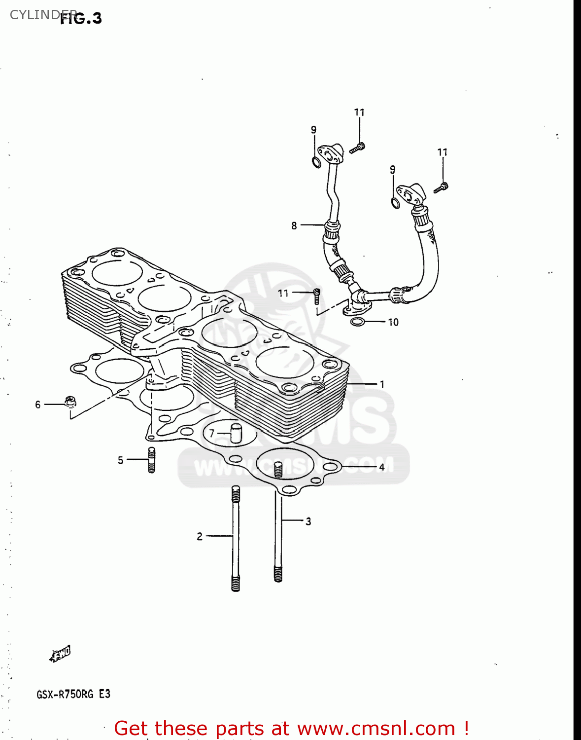 CYLINDER GSXR750R 1986 (G) USA (E03)