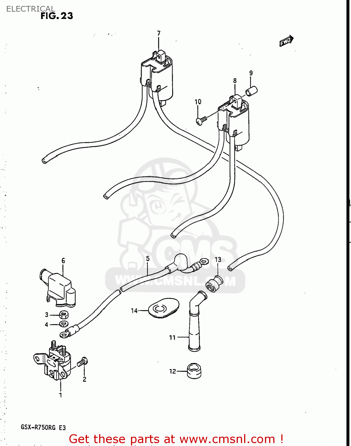 ELECTRICAL GSXR750R 1986 (G) USA (E03)