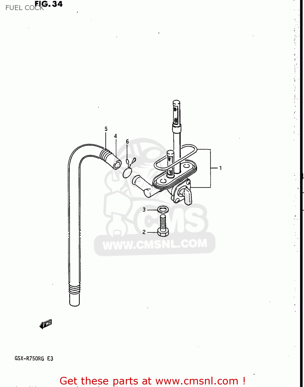 FUEL COCK GSXR750R 1986 (G) USA (E03)
