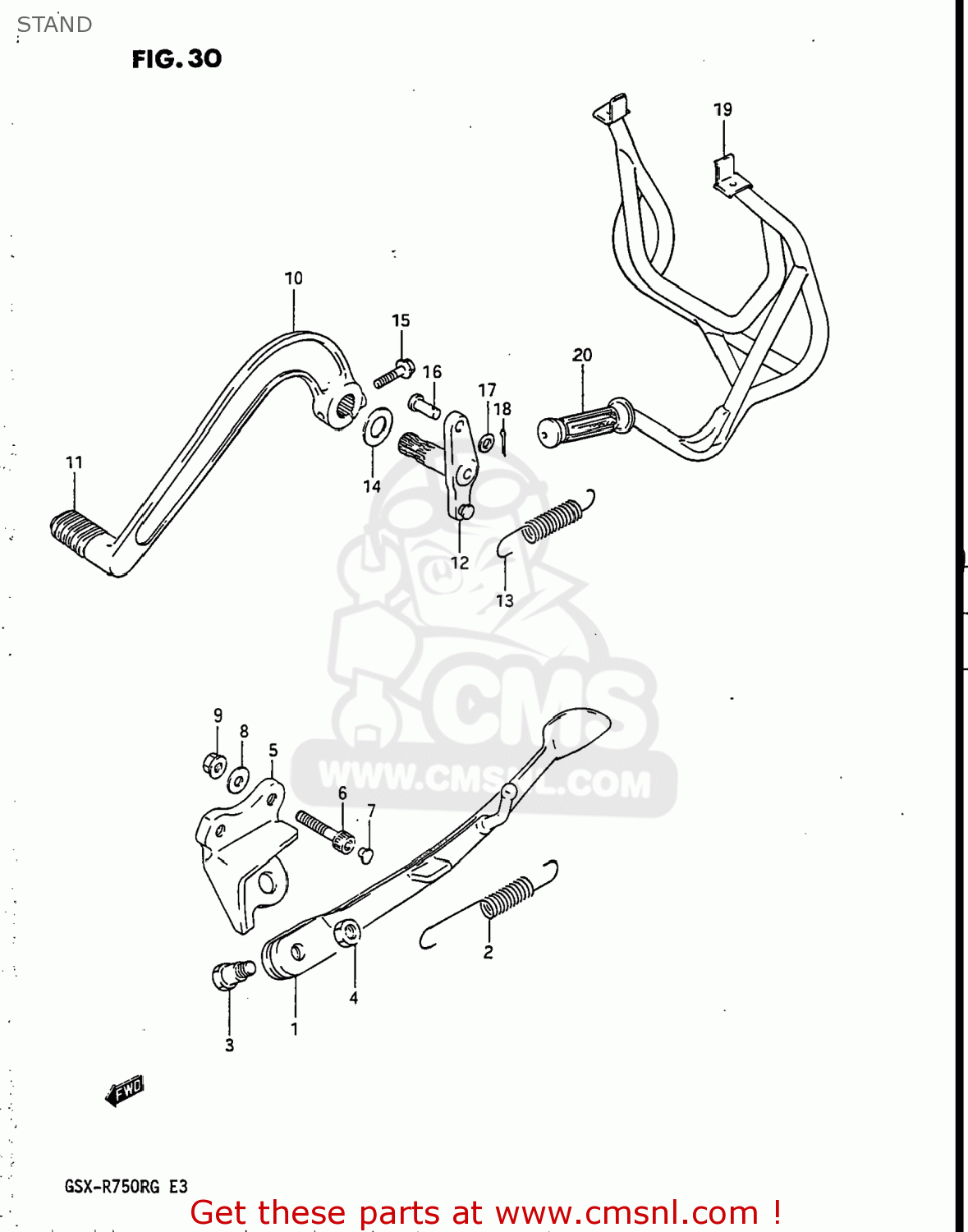 STAND GSXR750R 1986 (G) USA (E03)