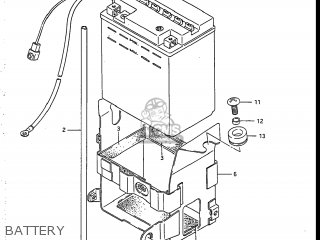 BATTERY - GSXR750R 1986 (G) USA (E03)