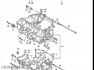 CRANKCASE - GSXR750R 1986 (G) USA (E03)