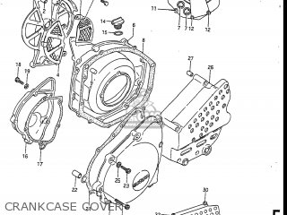 CRANKCASE COVER - GSXR750R 1986 (G) USA (E03)