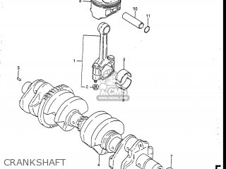 CRANKSHAFT - GSXR750R 1986 (G) USA (E03)