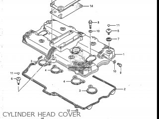 CYLINDER HEAD COVER - GSXR750R 1986 (G) USA (E03)