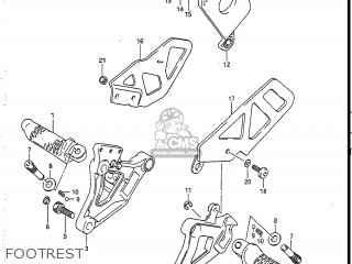 FOOTREST - GSXR750R 1986 (G) USA (E03)
