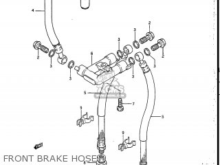 FRONT BRAKE HOSE - GSXR750R 1986 (G) USA (E03)