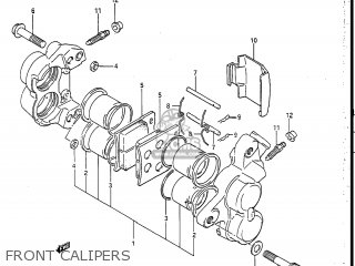 FRONT CALIPERS - GSXR750R 1986 (G) USA (E03)