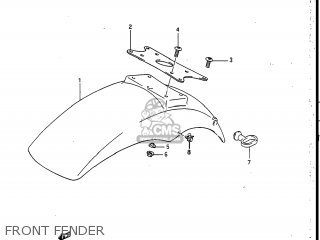 FRONT FENDER - GSXR750R 1986 (G) USA (E03)