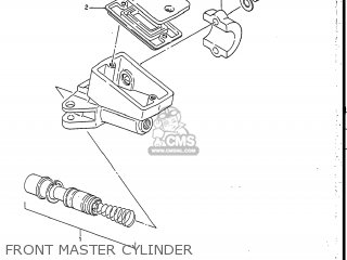 FRONT MASTER CYLINDER - GSXR750R 1986 (G) USA (E03)