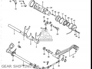 GEAR SHIFTING - GSXR750R 1986 (G) USA (E03)