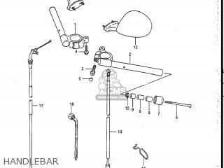 HANDLEBAR - GSXR750R 1986 (G) USA (E03)