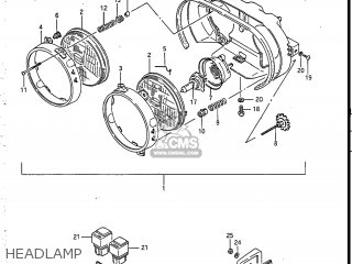HEADLAMP - GSXR750R 1986 (G) USA (E03)