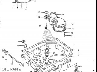 OIL PAN - GSXR750R 1986 (G) USA (E03)