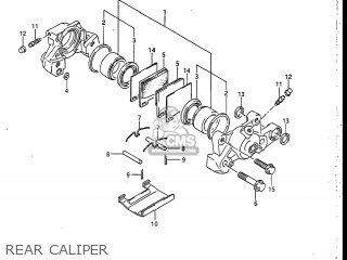 REAR CALIPER - GSXR750R 1986 (G) USA (E03)