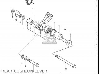REAR CUSHION LEVER - GSXR750R 1986 (G) USA (E03)