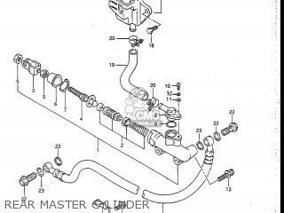 REAR MASTER CYLINDER - GSXR750R 1986 (G) USA (E03)