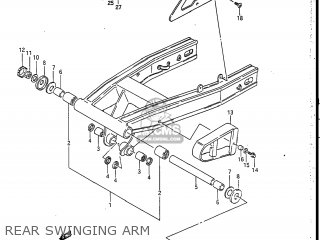 REAR SWINGING ARM - GSXR750R 1986 (G) USA (E03)