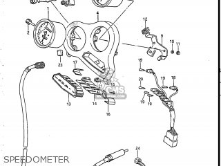 SPEEDOMETER - GSXR750R 1986 (G) USA (E03)