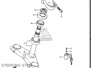 STEERING STEM - GSXR750R 1986 (G) USA (E03)