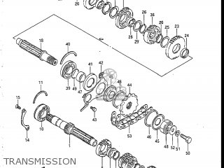 TRANSMISSION - GSXR750R 1986 (G) USA (E03)