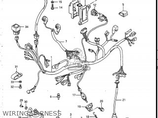 WIRING HARNESS - GSXR750R 1986 (G) USA (E03)