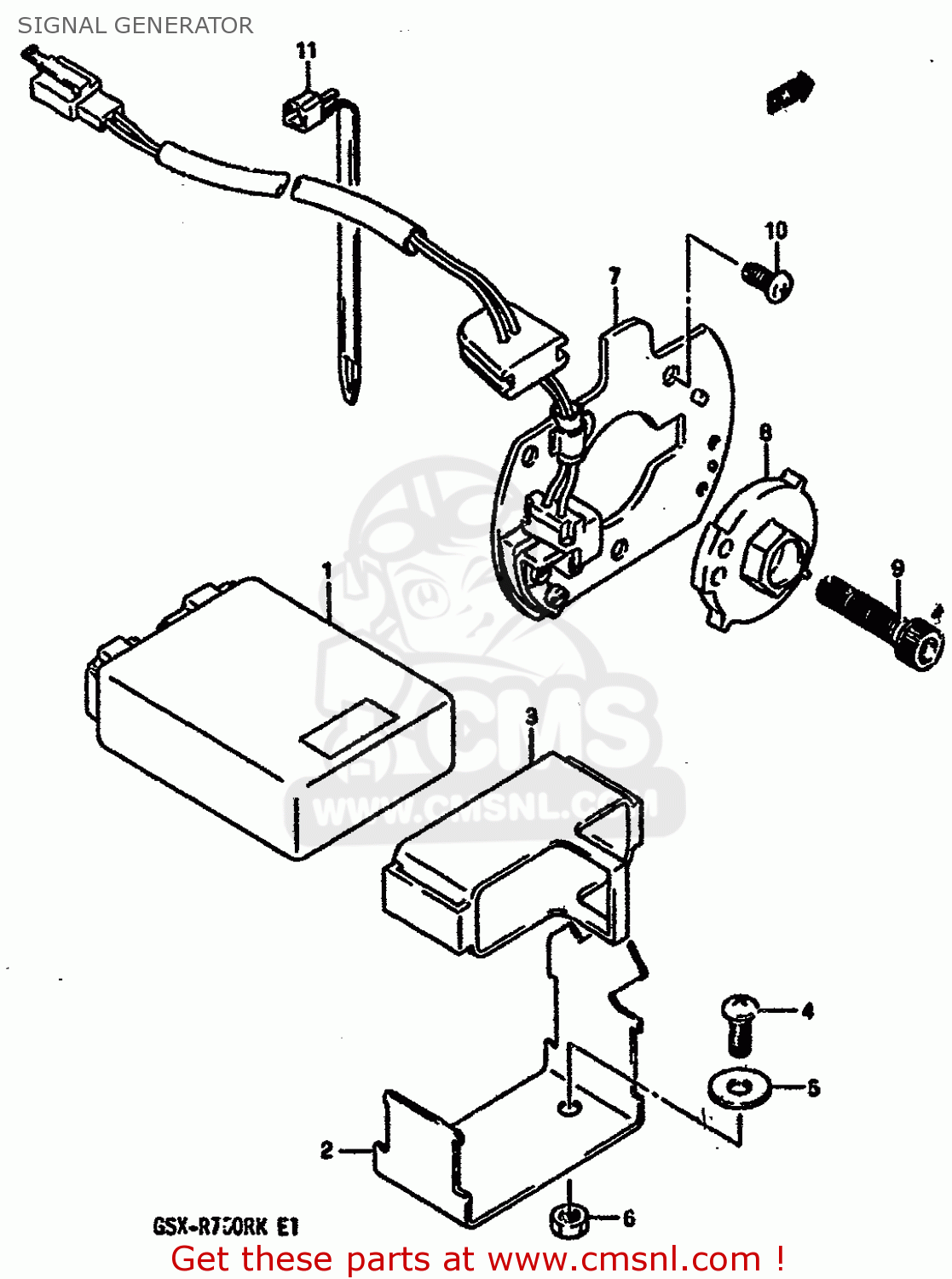 SIGNAL GENERATOR GSXR750R 1989 (K) (E01 E02 E04 E22)
