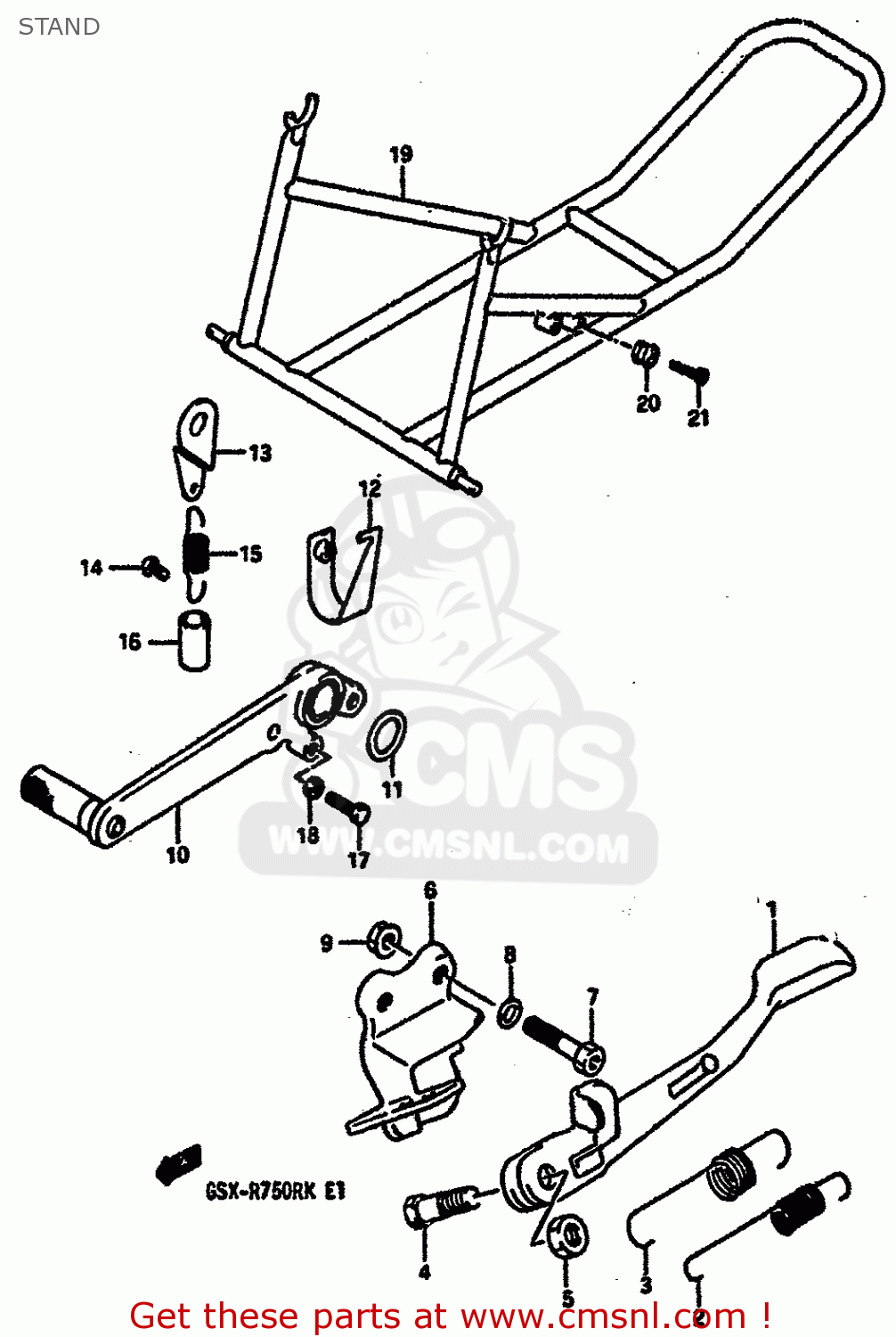 STAND GSXR750R 1989 (K) (E01 E02 E04 E22)