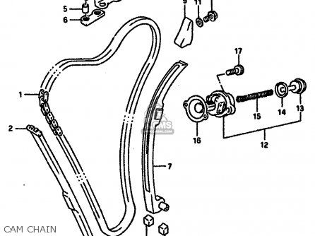 CAM CHAIN - GSXR750R 1989 (K) (E01 E02 E04 E22)