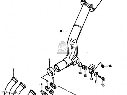 MUFFLER - GSXR750R 1989 (K) (E01 E02 E04 E22)