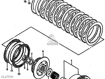 CLUTCH - GSXR750R 1989 (K) (E01 E02 E04 E22)